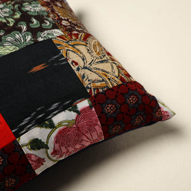 Multicolor Handcrafted Cotton Patchwork Cushion Cover
