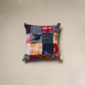 Handcrafted cotton patchwork cushion cover 91