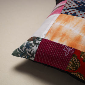 Handcrafted cotton patchwork cushion cover 91