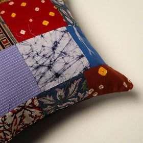 Multicolor - handcrafted cotton patchwork cushion cover 92