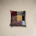Handcrafted cotton patchwork cushion cover 93