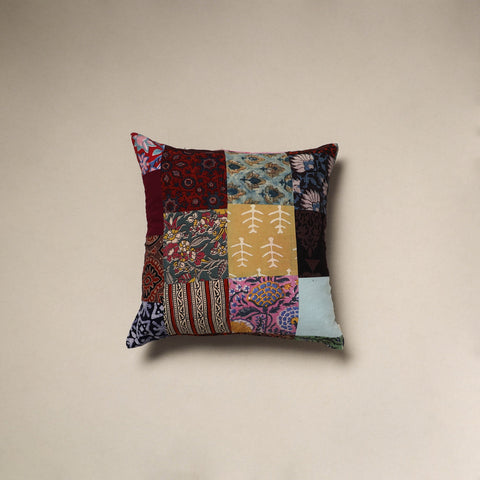 Handcrafted cotton patchwork cushion cover 93