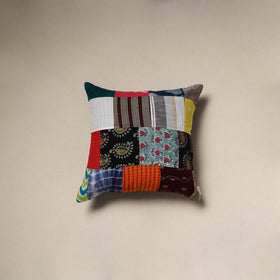 Handcrafted cotton patchwork cushion cover 94