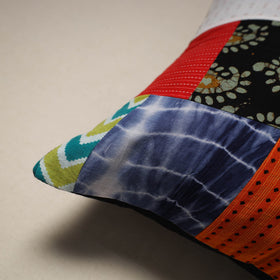 Handcrafted cotton patchwork cushion cover 94