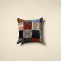 Multicolor - handcrafted cotton patchwork cushion cover 94