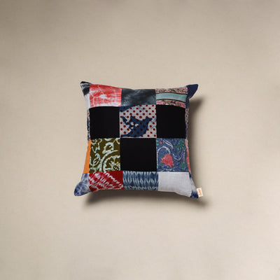 Handcrafted cotton patchwork cushion cover 95