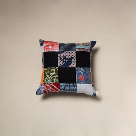 Handcrafted cotton patchwork cushion cover 95