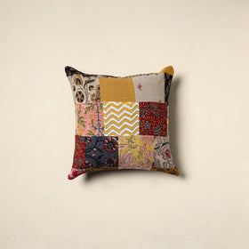 Multicolor - handcrafted cotton patchwork cushion cover 96