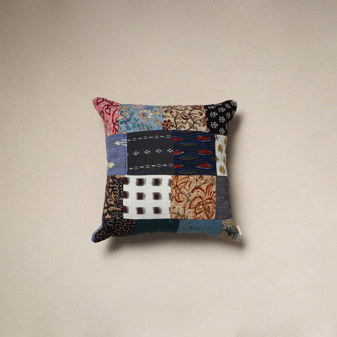 Handcrafted cotton patchwork cushion cover 96