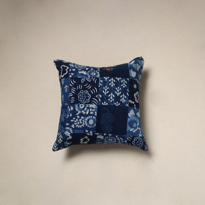 Multicolor - handcrafted cotton patchwork cushion cover 98