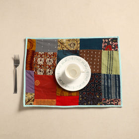  Multicolor Handcrafted Cotton Patchwork Table Mat