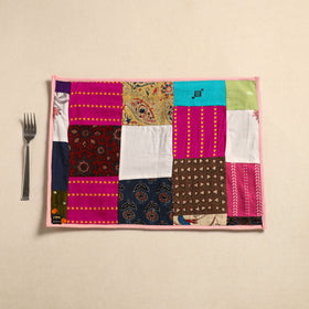  Multicolor Handcrafted Cotton Patchwork Table Mat