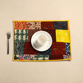  Multicolor Handcrafted Cotton Patchwork Table Mat