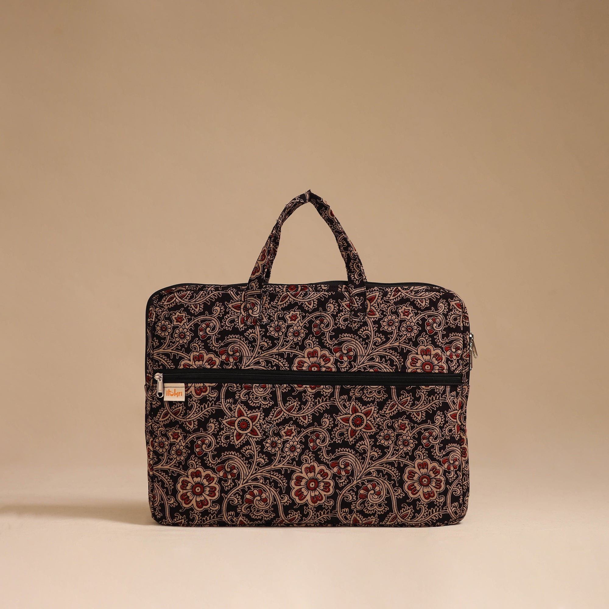 Multicolor - handcrafted cotton quilted laptop bag 51