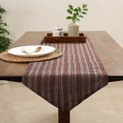 Multicolor Handcrafted Cotton Table Runner