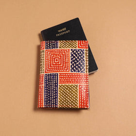 Handcrafted embossed leather passport cover 02