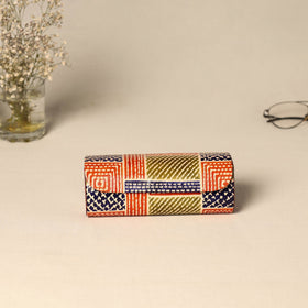 Handcrafted embossed leather spectacle case 08