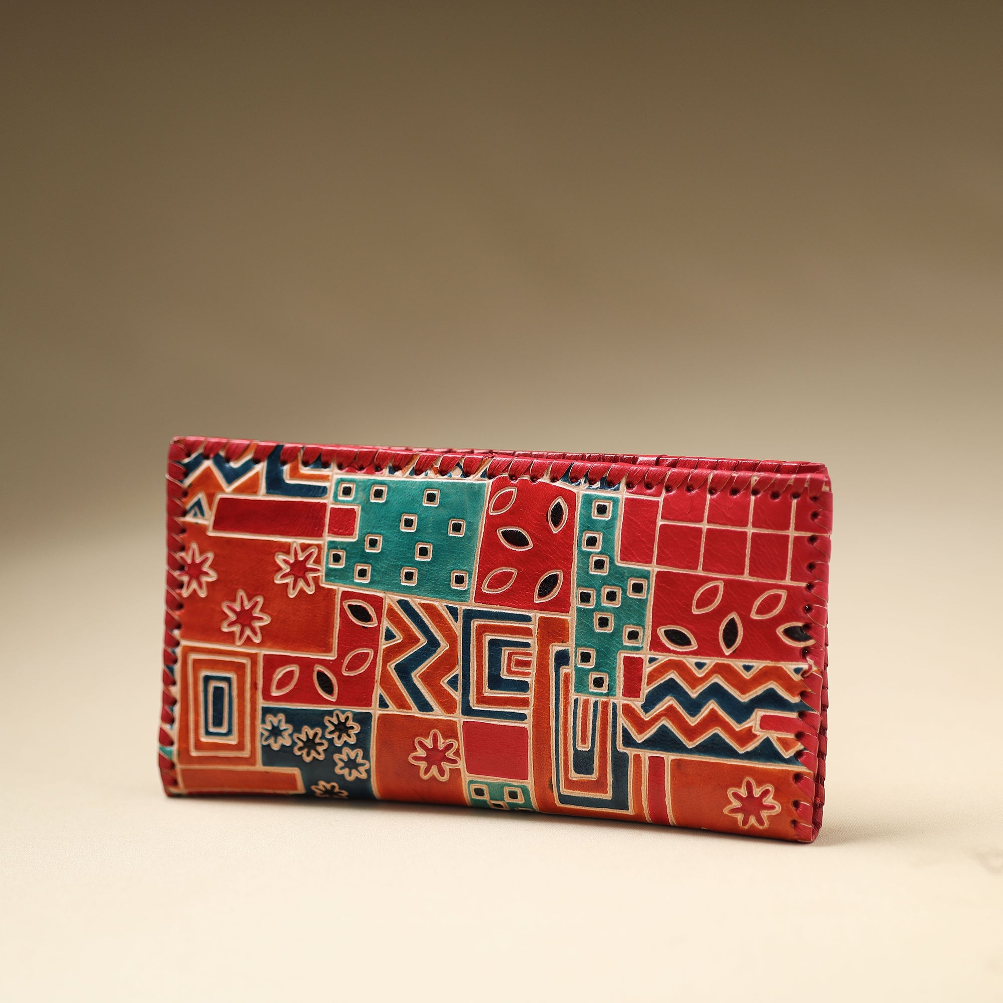  Handcrafted Embossed Leather Wallet 