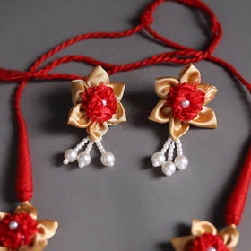 Multicolor - handcrafted fabart choker necklace set 23