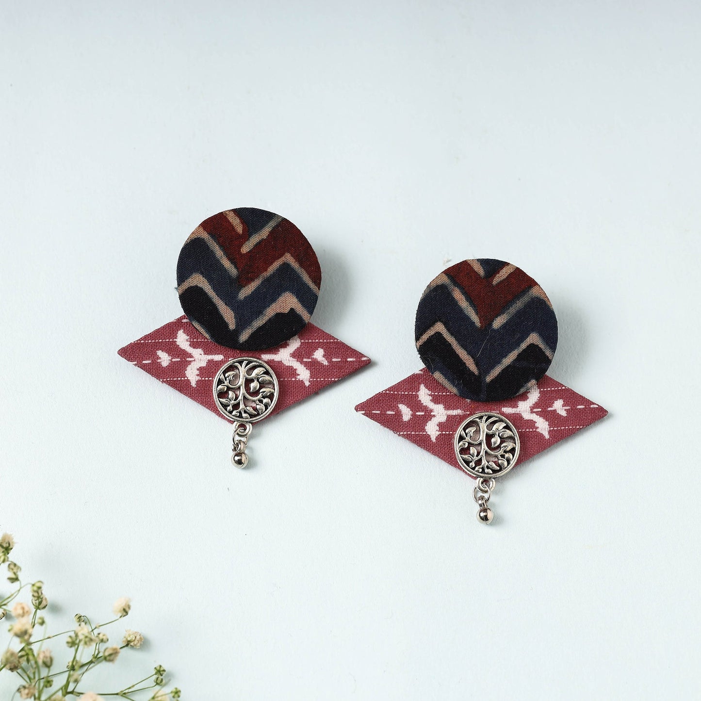  Handcrafted Fabart Earrings by Asalkaar 