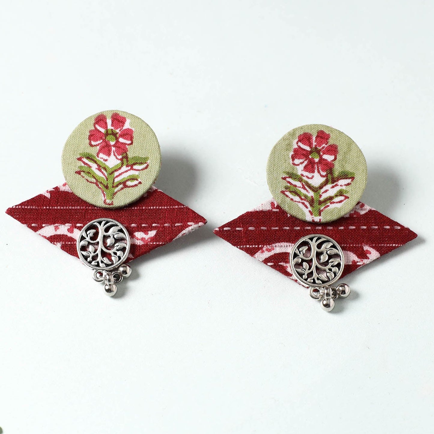 Buy Handcrafted Fabart Earrings by Asalkaar Online at iTokri.com