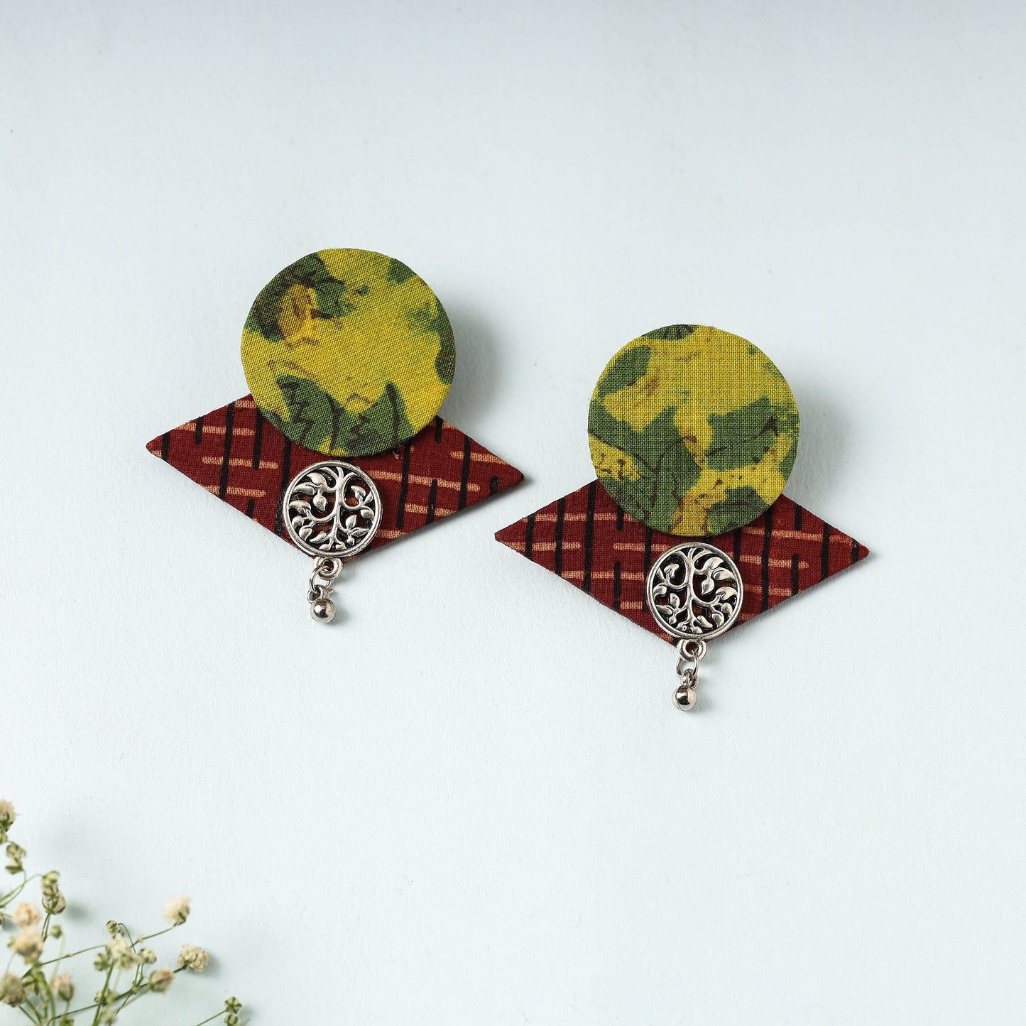  Handcrafted Fabart Earrings by Asalkaar Online at iTokri.com