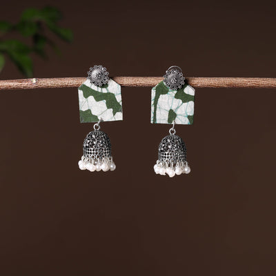 Multicolor - handcrafted fabart gs jhumki earrings 15