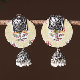 Multicolor - handcrafted fabart gs jhumki earrings 21