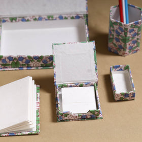 Multicolor - handcrafted floral organizer stationery kit 54