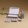 Multicolor - handcrafted floral organizer stationery kit 55