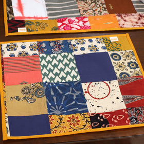 Multicolor - handcrafted cotton fusion table runner set