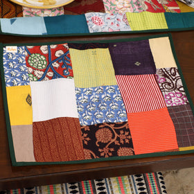 Multicolor - handcrafted cotton fusion table runner set
