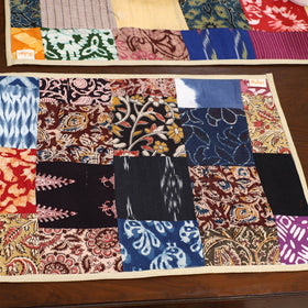 Multicolor - handcrafted cotton fusion table runner set