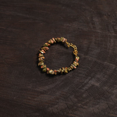 Handcrafted glass stone bracelet 02