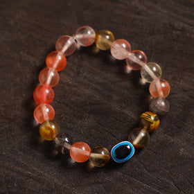 Handcrafted glass stone bracelet 02