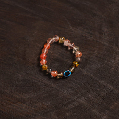 Handcrafted glass stone bracelet 02
