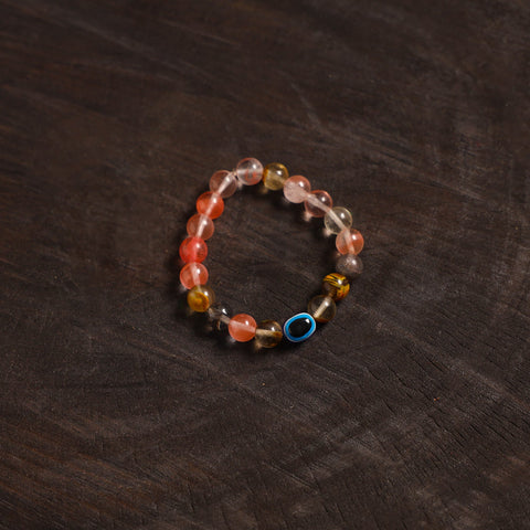 Handcrafted glass stone bracelet 02