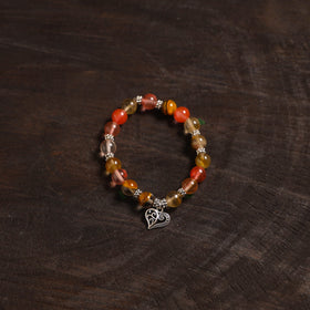 Handcrafted glass stone bracelet 09