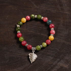 Handcrafted glass stone bracelet 11