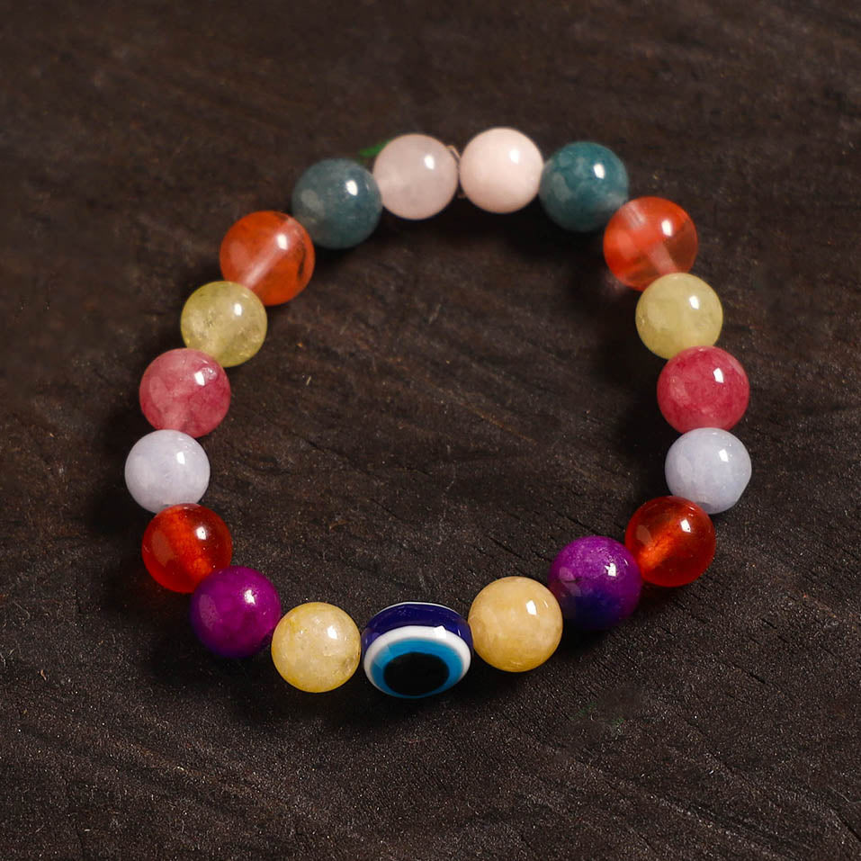 Handcrafted glass stone bracelet 11
