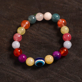 Handcrafted glass stone bracelet 11