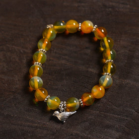 Handcrafted glass stone bracelet 12