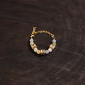 Handcrafted glass stone kundan work bracelet 35