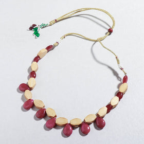  Handcrafted Hexagon Shaped Bamboo Necklace 