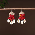 Handcrafted Jute Phool Kali Shell Earrings 43