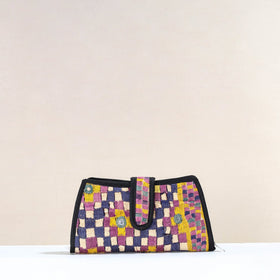 Multicolor Handcrafted Kutch Embroidery Cotton Clutch / Wallet