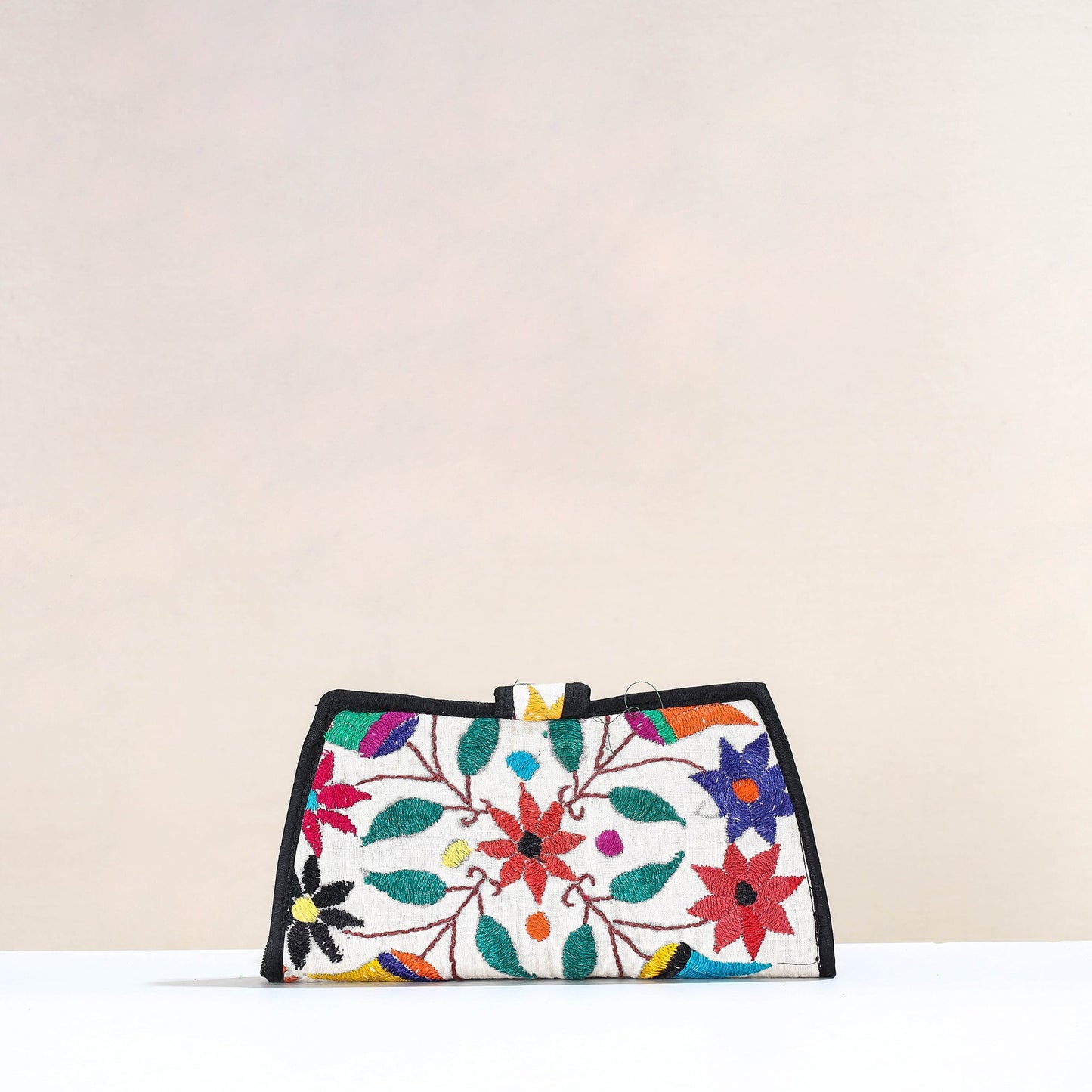  Handcrafted Kutch Embroidery Cotton Clutch / Wallet 