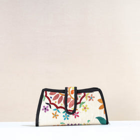 Multicolor Handcrafted Kutch Embroidery Cotton Clutch / Wallet