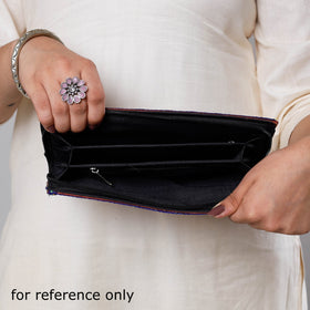 Multicolor Handcrafted Kutch Embroidery Cotton Leather Wallet