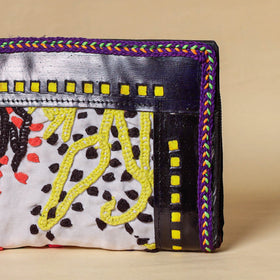 Multicolor Handcrafted Kutch Embroidery Leather Clutch / Wallet